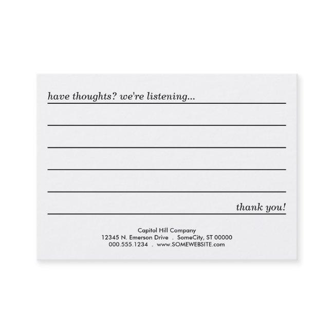 emo style comment card