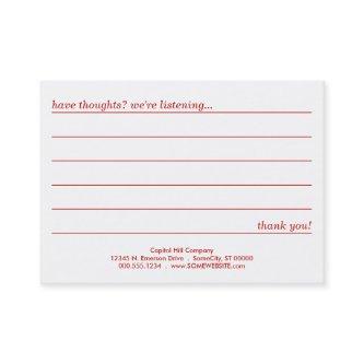 emo style comment card