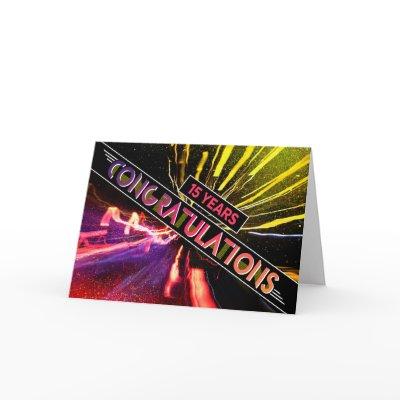 Employee 15th Anniversary Fun Congratulations Card