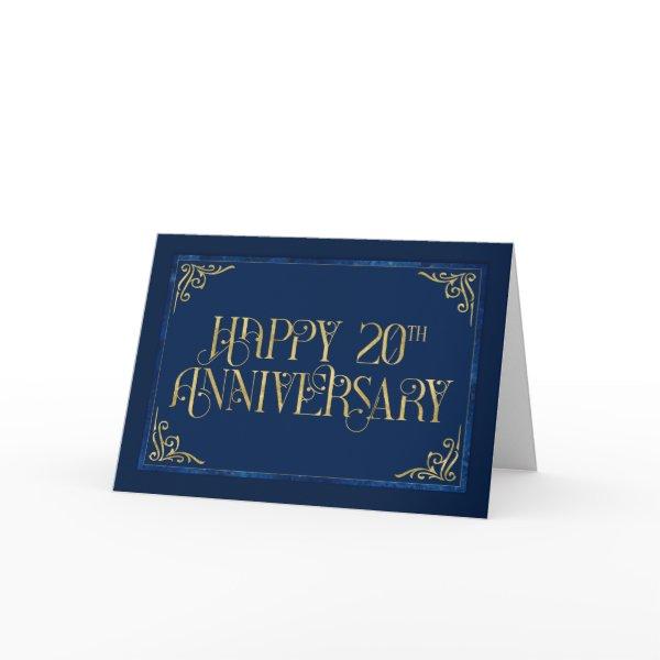 Employee 20th Anniversary Fabulous Font Card