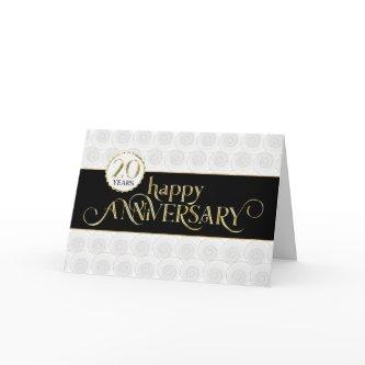 Employee 20th Anniversary - Prestigious Black Gold Card