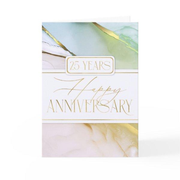 Employee 25th Anniversary Soft Abstract Card