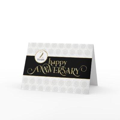 Employee 2nd Anniversary - Prestigious Black Gold Card