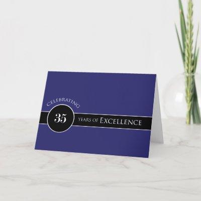 Employee 35th Anniversary Circle of Excellence Card