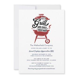 Employee Appreciation BBQ Grill and Chill Event Invitation