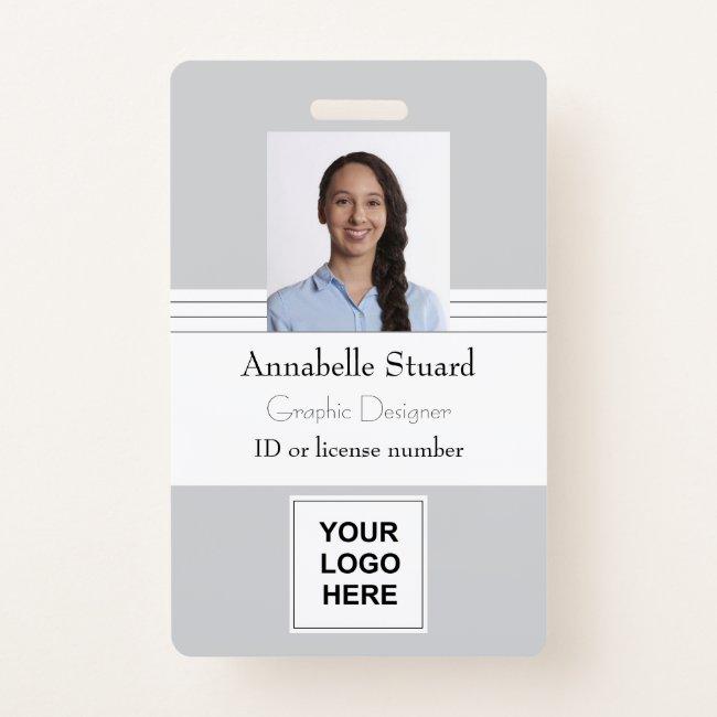 Employee Name Photo Security ID Badge
