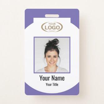 Employee Photo And Name With Company Logo Deluge Badge