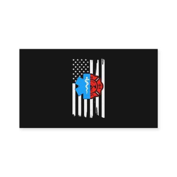 Emt Firefighter American Flag Distressed.Png