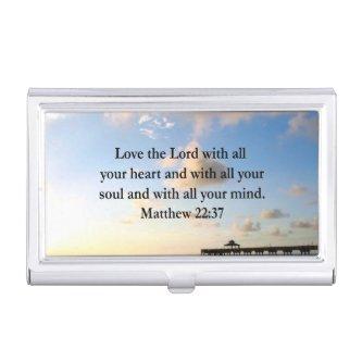 ENCOURAGING MATTHEW 22:37 SCRIPTURE VERSE  CASE