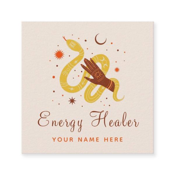 Energy Healer Cosmic Snake Psychic Fortune Teller Square