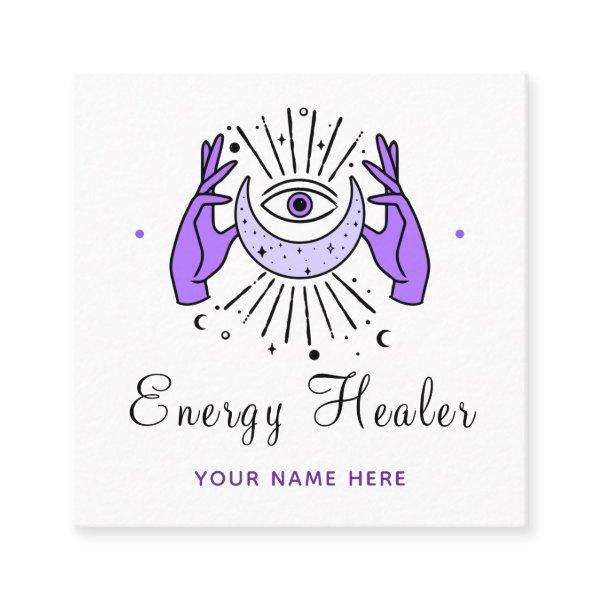 Energy Healer Fortune Teller Magical Hands & Eye   Square