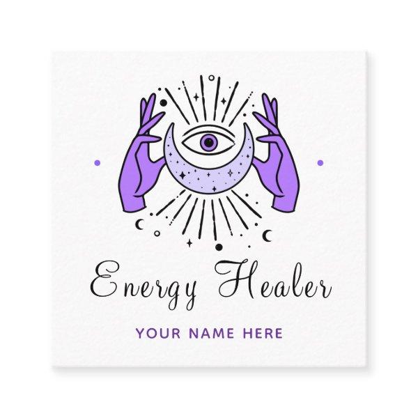 Energy Healer Fortune Teller Magical Hands & Eye   Square