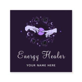 Energy Healer Fortune Teller Mystical Dark Purple Square