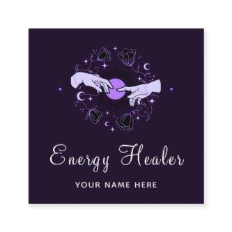 Energy Healer Fortune Teller Mystical Dark Purple Square