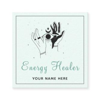 Energy Healer Mystic Hands Third Eye Cosmic Modern Square