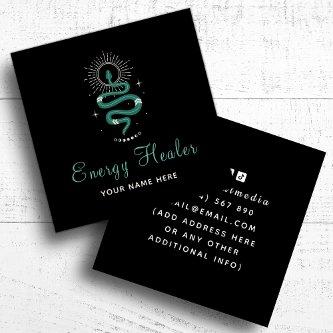 Energy Healer Mystic Snake Psychic Fortune Teller Square