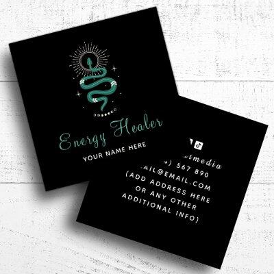 Energy Healer Mystic Snake Psychic Fortune Teller Square