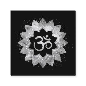 *~*  Energy Healing Lotus Mandala Aum Om Symbol Square