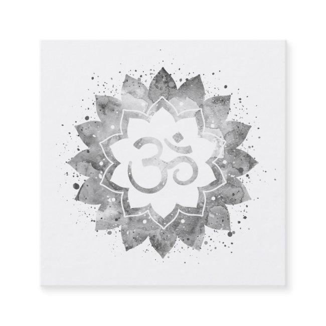 *~* Energy Healing Lotus Mandala Om Aum Symbol Square