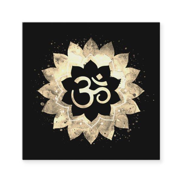 *~*  Energy Healing Mandala Lotus  Aum Om Symbol Square