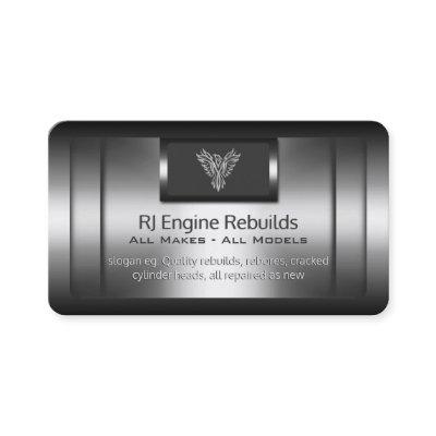 Engine Rebuilds - faux metal, silver phoenix