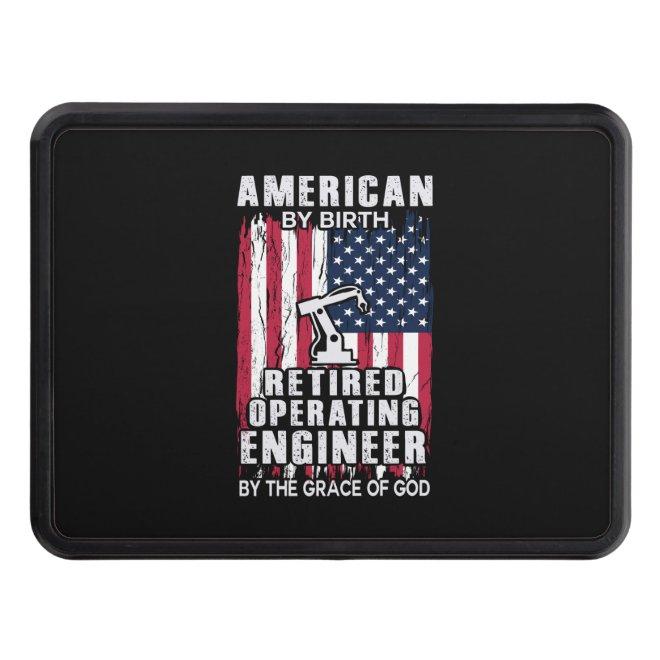 Engineer American Retired Operating Engineer Hitch Cover