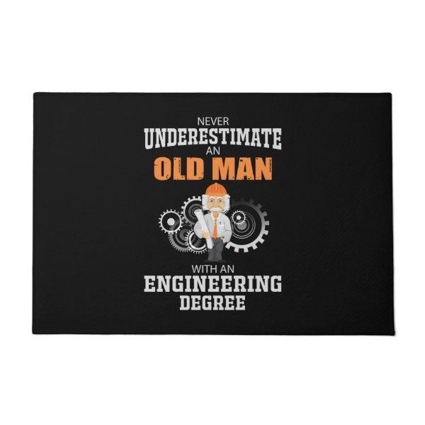 Engineer Old Man With An Engineering Degree Doormat