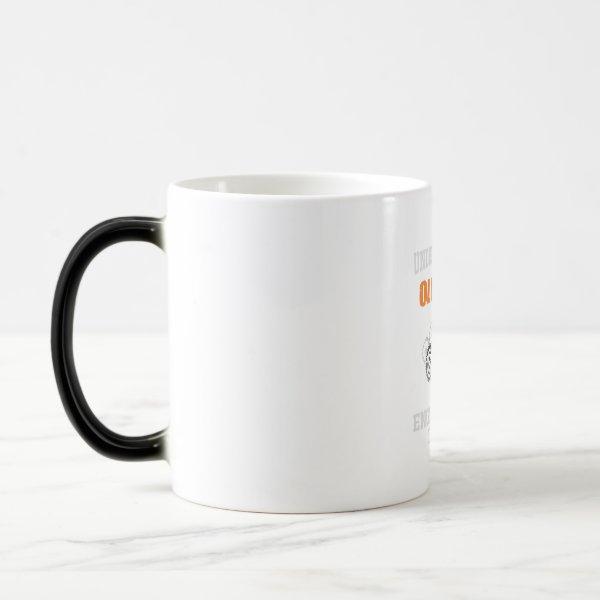 Engineer Old Man With An Engineering Degree Magic Mug