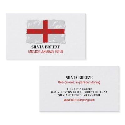 England Flag, English Language Tutor, Teacher