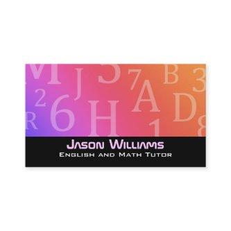 English and Math tutor