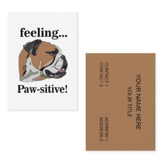 English Bulldog Feeling Pawsitive Dog Groomer