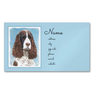 English Springer Spaniel Painting Original Dog Art  Magnet