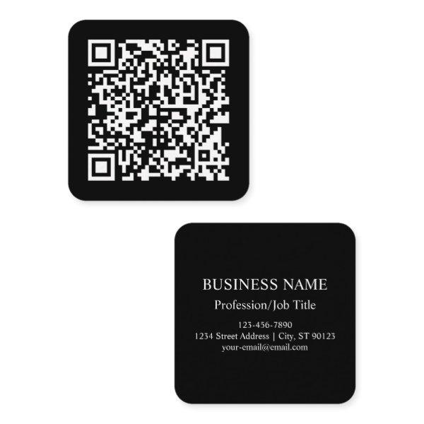 Enter URL & Create Scannable QR Code | Black White Square