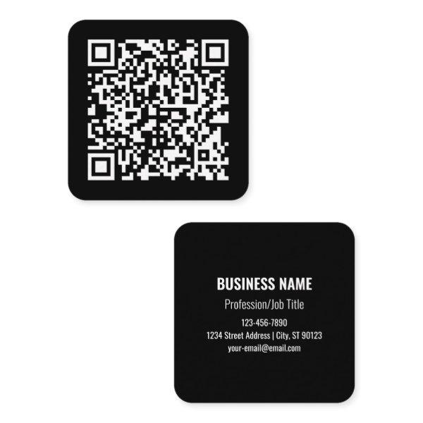 Enter URL & Create Scannable QR Code | Black White Square