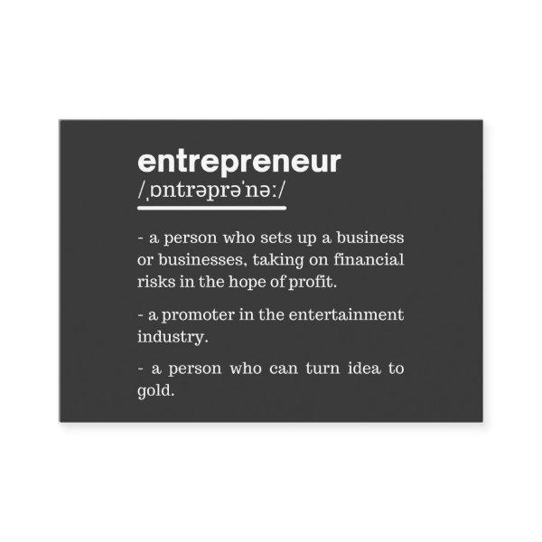 Entrepreneur Definition Funny Business Owner Gift