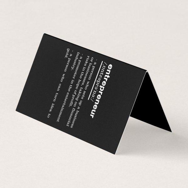 Entrepreneur Definition Funny Business Owner Gift