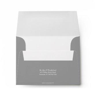 Envelope A2 Dark Grey Return Address