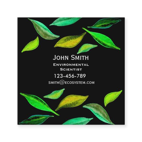 Environmental Scientist  modern leaf design Square