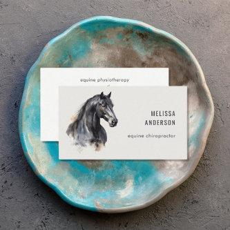 Equestrian Business Modern Watercolor Horse