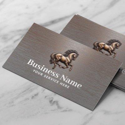 Equine Embossment Horse Riding Equestrian Copper