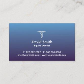Equine Medical & Dental Service Professional Blue