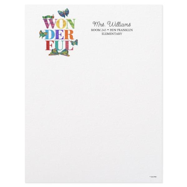 Eric Carle | Wonderful Letterhead