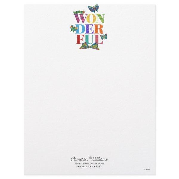 Eric Carle | Wonderful Letterhead