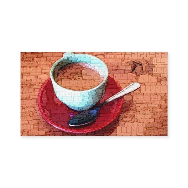 Espresso Coffee Typography Cup Spoon Word Cloud