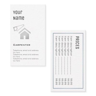"Essential" Carpenter Price Cards