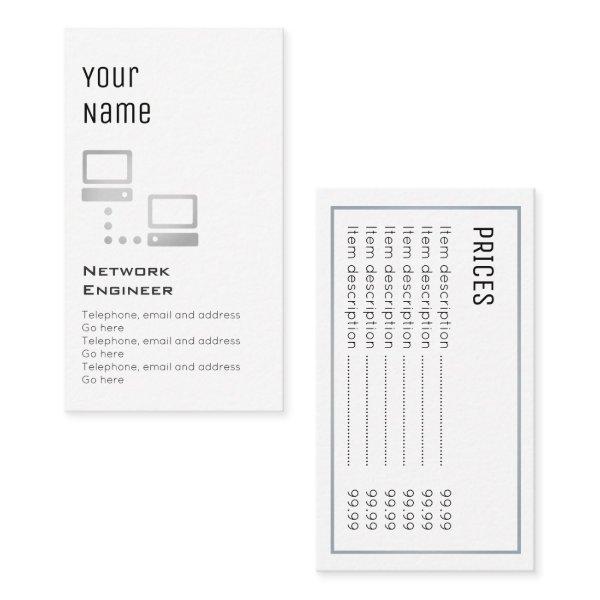 "Essential" Network Engineer Price Cards