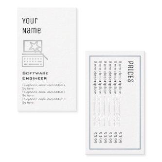 "Essential" Software Engineer Price Cards