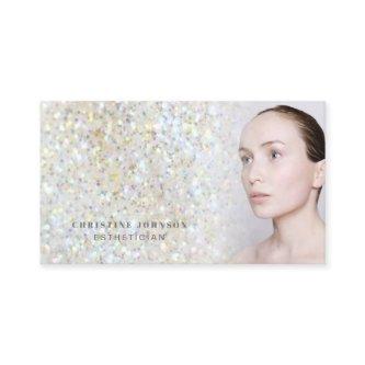 esthetician faux glitter texture •