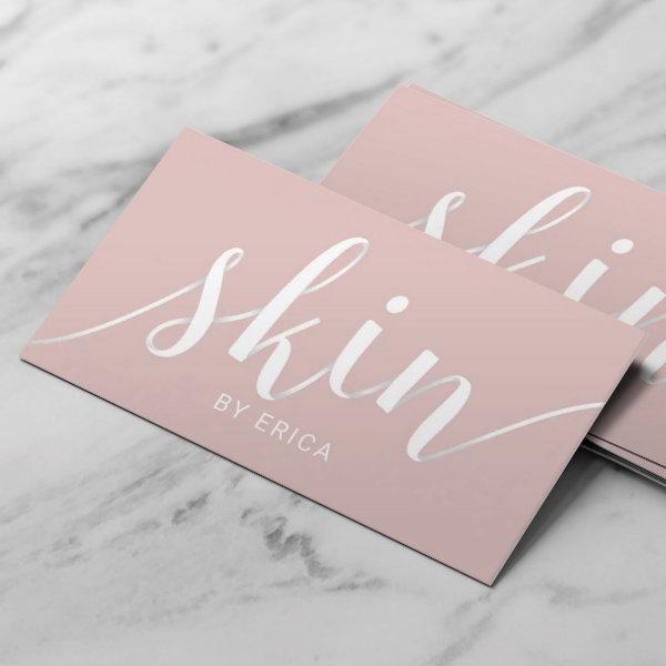 Esthetician Skin Care Blush Pink Typography