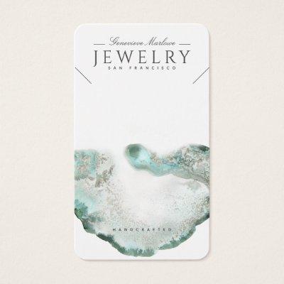 Ethereal Blue Agate Necklace Display Cards